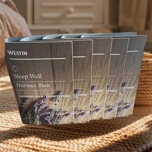 NEW Westin Sleep Well Aromatherapy Lavender Balm - Set of 5 Bottles